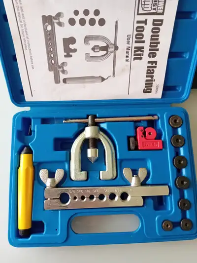 Double flaring tool kit