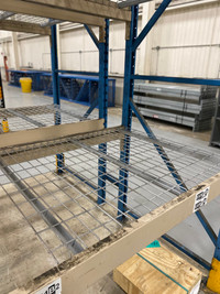 Used Warehouse Pallet Racking - wire mesh decks ONLY $20 each!