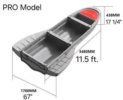 Portable, Detachable, Removable High Density PE Boat for Single Man or Group People, Brand New #1 Si...