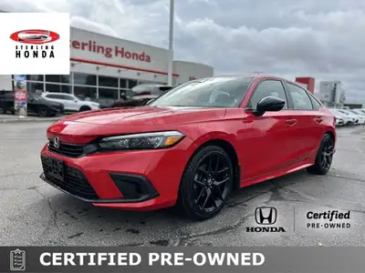 Command attention in this vibrant Rallye Red 2022 Honda Civic Sedan Sport, engineered to make every...