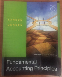 Fundamental Accounting Principles Vol 1 Twelfth CDN Edition