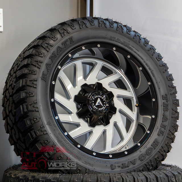 NEW! 5, 6 & 8 BOLT 20" gloss WHITE & MILLED rims! ONLY $1590/set in Tires & Rims in Kelowna - Image 3