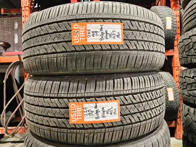Pair of Good Used P225/45R19 Bridgestone Ecopia HL 422 plus Size: P225/45R19 Brand: Bridgestone Ecop...