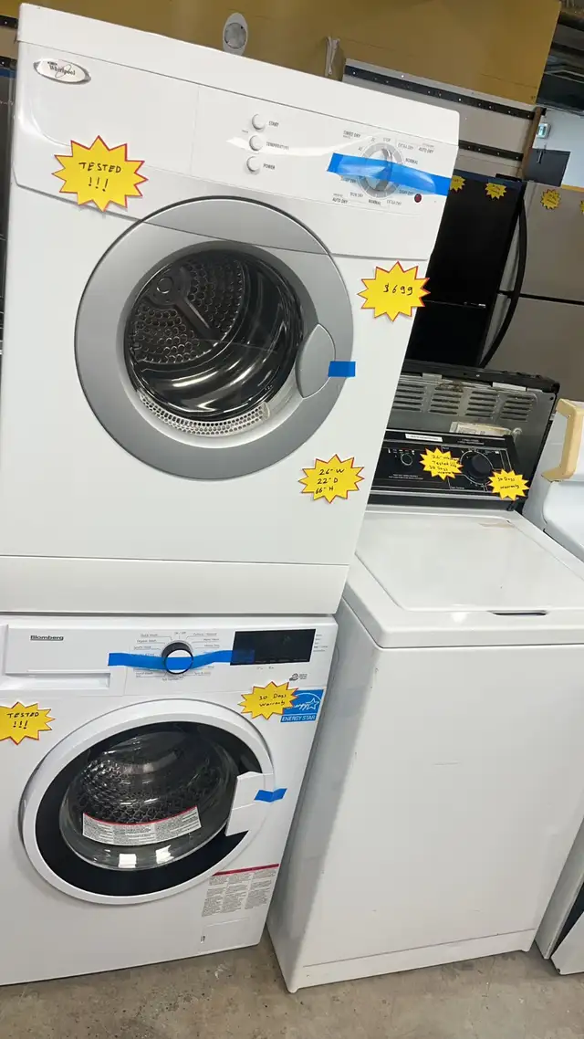 Blomberg 24” Stackable Washer and Dryer  Tested  30-Day Warranty in Washers & Dryers in Kitchener / Waterloo - Image 4