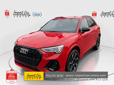 *** OTTAWA’S ORIGINAL IMPORT DEALER!! SMETANA APPROVED *** The Audi Q3 continues to be one of the mo...