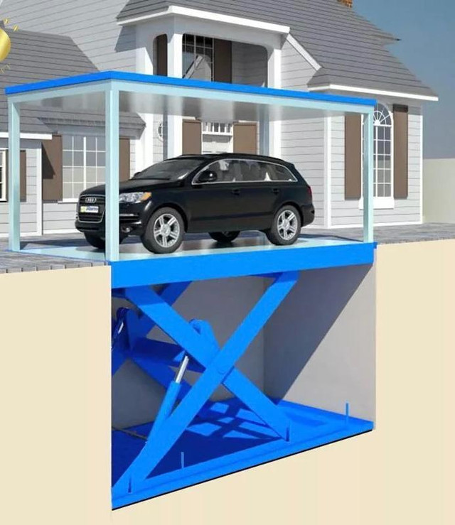 Double deck underground home garage parking lift hydraulic in Other Parts & Accessories in Whitehorse - Image 3