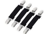 2 Pairs Winter Mitten Clips Elastic Stainless Steel Gloves Clips