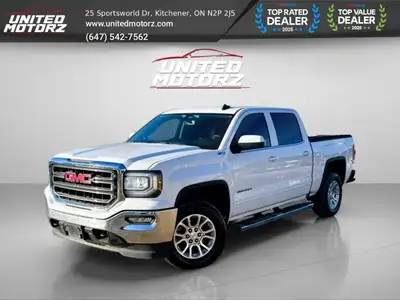 2016 GMC Sierra 1500 SLE 5.3L V8 143.5in. 4WD Crew Cab SAFETY CERTIFIED 15 Service Records !!! This...