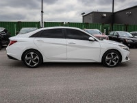 Recent Arrival! White 2023 Hyundai Elantra Hybrid FWD 6-Speed Dual Clutch I4I4. (image 3)