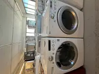 3141-Washer Dryer LG Frontload White