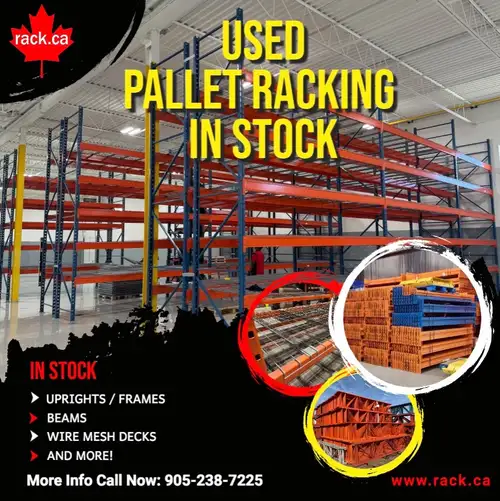 USED PALLET RACKING We have a large stock of new and used pallet racking - pictures posted are of so...