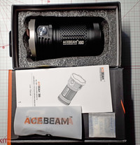 Acebeam X80  25000 lms Flashlight + Red, Blue, Green, UV LEDS