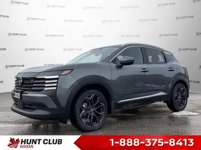 This 2025 Nissan Kicks SR Sport Utility, in striking KAD/Grey and showing just 5 kilometers, offers...