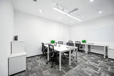 Flexible large office for rent designed to accommodate 40 people at Regus Calgary Place. A fully ser...