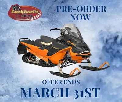 PRE-ORDER YOUR 2027 SKI-DOO OFFER ENDS MARCH 31 Choose one: 4-Year Warranty Trade-In Credit Parts &...