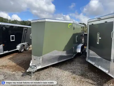 Neo All-Aluminum Enclosed Snowmobile Trailers - In Stock Now These trailers come standard with cable...