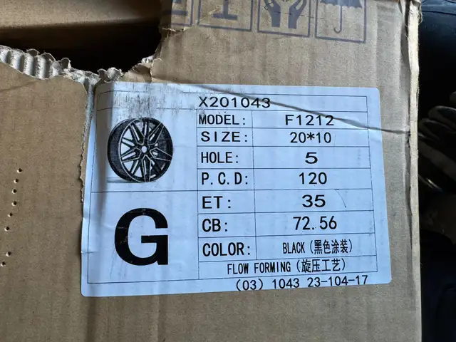 Four New 20″ 5x120 Vossen Replica  w/ 265/40r20 pirelli winter in Tires & Rims in Oakville / Halton Region - Image 6