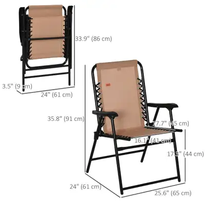 Description This folding lawn chair is designed for ultimate comfort and convenience, making it the...