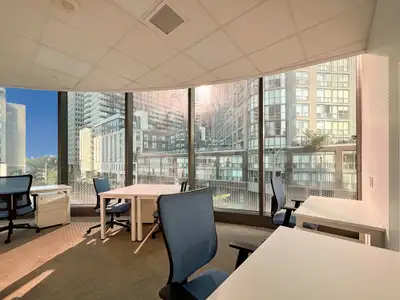 Access a bright and inspiring office space to rent designed to help teams of five to do their best w...