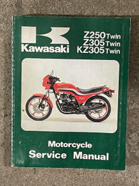 Sm172 Kawasaki Z250Twin Z305twin KZ305twin ER250 Service Manual