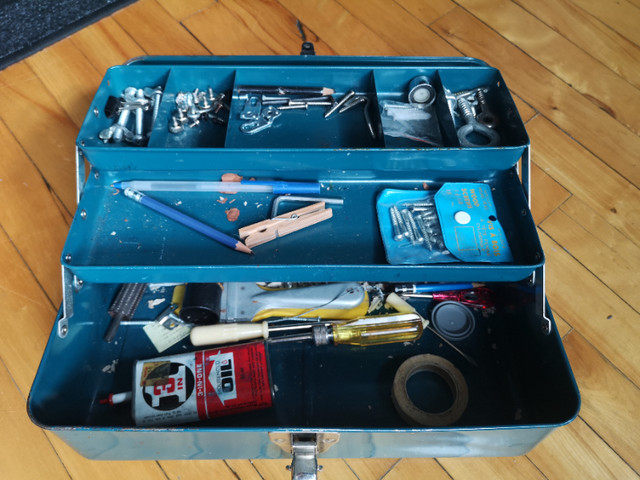 Union Steel vintage tool box / Boîte à outils vintage dans Art et objets de collection  à Ville de Montréal - Image 4