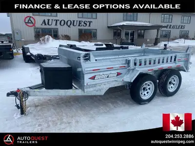 Brand new, Canadian made 2026 Weberlane 60" x 10’ Low Profile Dump Trailer with 16" Sides! FINANCING...
