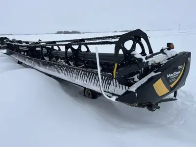 45'Flex-Draper w/Hinged Frame Rigid Cutterbar, Double Knife Drive, Split Reel w/Fore/Aft, Upper Cros...