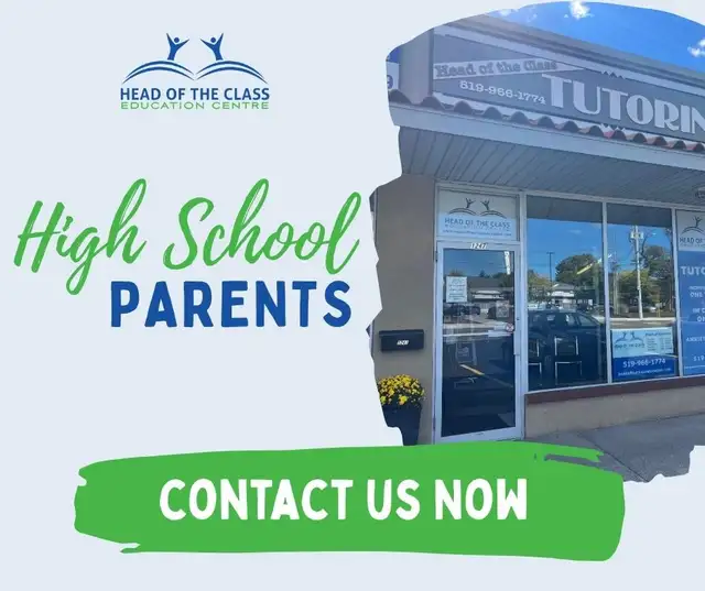HIGH SCHOOL TUTORING IN WINDSOR – BOOK FOR FALL NOW!