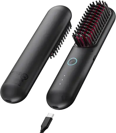 TYMO Cordless Hair Straightener Brush, View more
