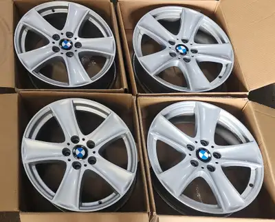 Size: 18x8.5 Bolt Pattern: 5x120 Bore: 72.6mm Offset: 46mm OEM BMW x5 rims fits 2007-2013 x5 Tag: 14...