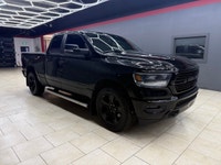 The 2019 Ram 1500 Sport 4x4 Quad Cab in a majestic black on black configuration exemplifies power, s... (image 3)