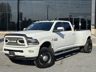 CERTIFICATION INCLUDED!! NO ACCIDENTS!! LARAMIE DUALLY!! AUTOMATIC!! 4X4!! 6.7L CUMMINS DIESEL!! CRE...