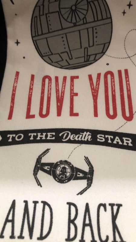 Star Wars TeaTowels I love you to Galaxy & Death Star and back in Arts & Collectibles in Lethbridge - Image 4