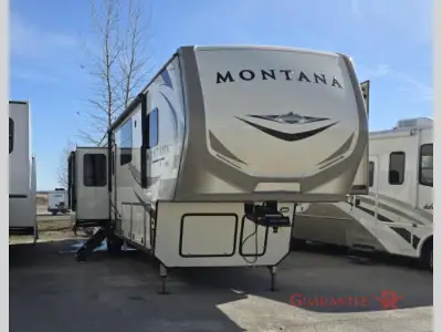 Guarantee RV Calgary's largest selection of pre-owned inventory. Keystone Montana fifth wheel 3854BR...