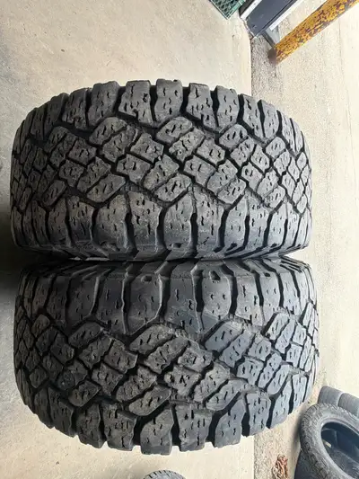 Two used LT275/70R18 GOODYEAR DURATRAC RT TIRES. Load range E , all weather 3 peak mtn snowflake Tir...
