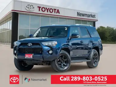 Experience rugged capability and advanced comfort with this 2018 Toyota 4Runner 4WD in a stunning bl...