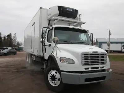 2018 Freightliner M2-106 Reefer Box Truck, Cummins L9 300HP engine, Eaton Fuller Manual 9 Speed Tran...