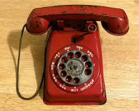 1950’s Metal Replica Rotary Dial Toy Phone