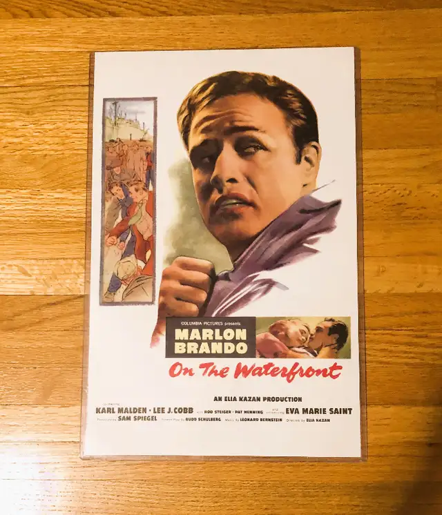 Framed 1953 On The Waterfront Movie Poster in Arts & Collectibles in Calgary - Image 3