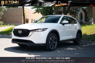 2023 Mazda CX-5 GT AWD Finished in White over a Black interior, this 2023 Mazda CX-5 GT AWD combines...