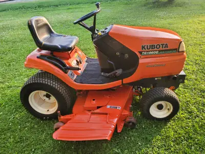 Kubota TG1860G lawn tractor, View more