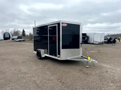 CANADIAN CRAFTSMAN GALVANIZED 6' X 12' SINGLE AXLE ENCLOSED CARGO TRAILER WITH REAR RAMP DOOR! Proud...