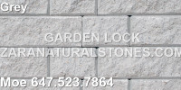 Grey Garden Lock Retaining Wall Stone Wall Stones
