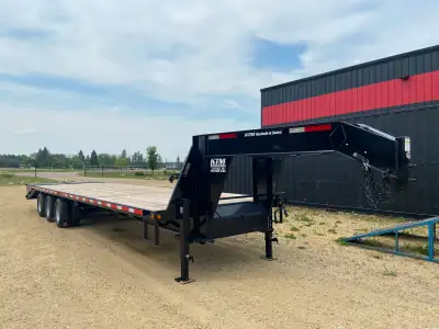 2026 8.5 x 30' Gooseneck Trailer Tridem Dually Trailer Triple Dually Trailer Flat Deck Trailer Equip...