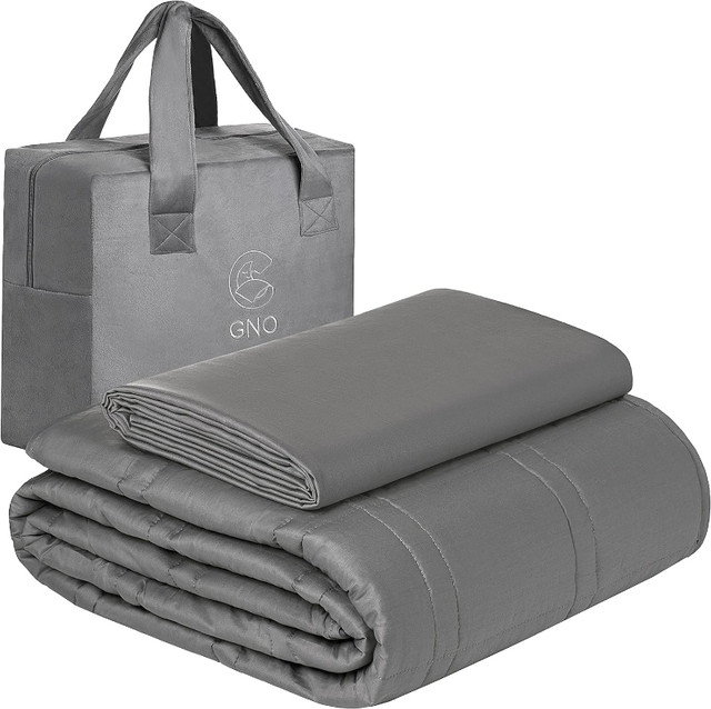 GnO Adult Weighted Blanket & Removable Bamboo Cover in Bedding in Oakville / Halton Region