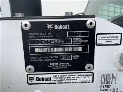 2021 Bobcat T76 in Heavy Equipment in Regina - Image 8