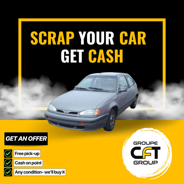 Get the Best Price for Your Scrap Car - we pick and you get paid in Auto Body Parts in Ottawa