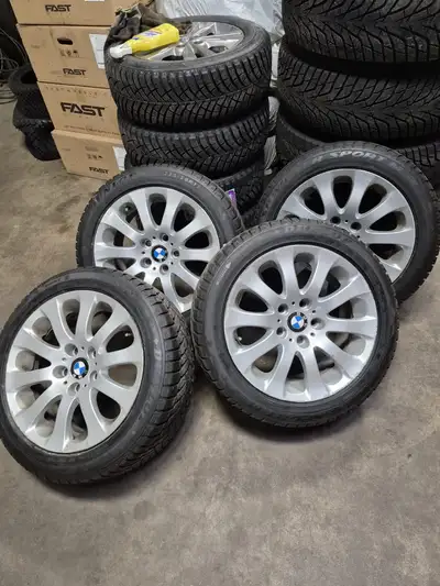 Good conditions OEM BMW rim and tires came off 3 series Price - $500.00 Fas - Tire 416 284 8473 647...