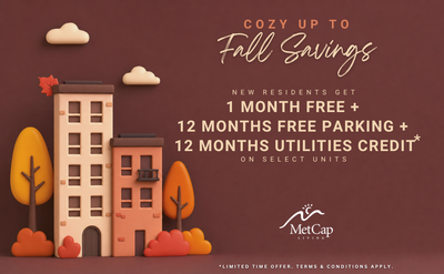 Current Promotions 1 MONTH FREE RENT + 12 Months Free Utilities + 12 MONTHS FREE PARKING ON SELECT U...
