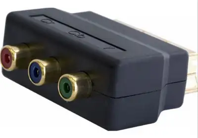 SCART to RGB Component Adapter TV Video VCR FTA receivers, View more